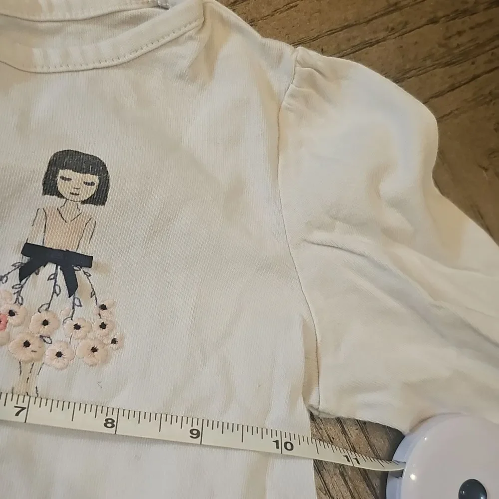 Janie and Jack White Long Sleeve Shirt And Jeans Jumping Bean 4T